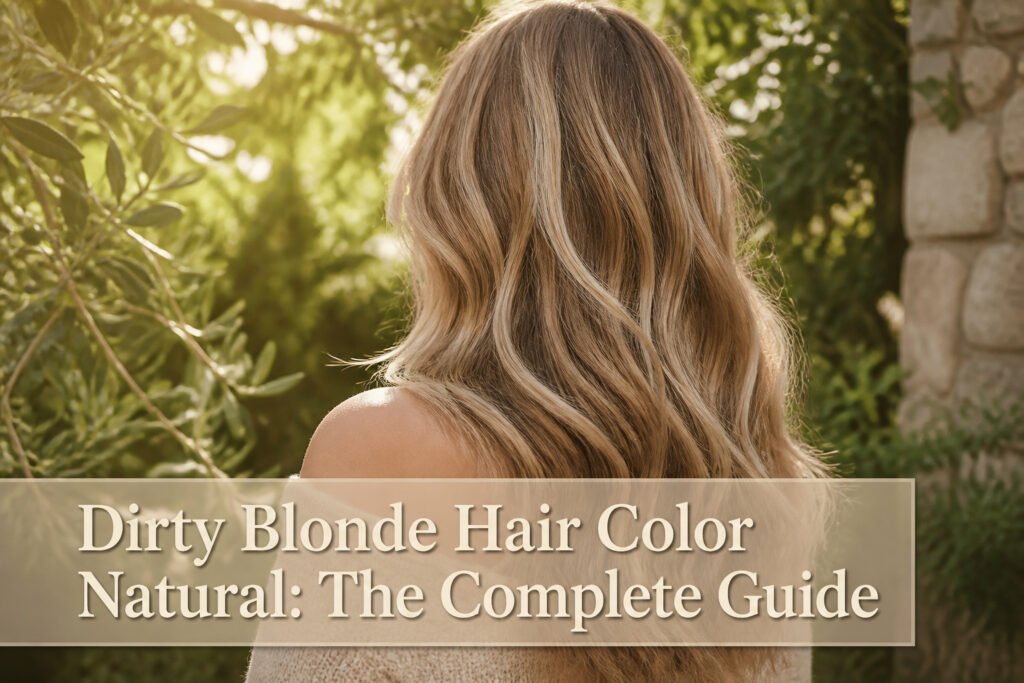 A collection of different dirty blonde hair colors displayed on models.